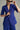 Asymmetrical Lapel Cobalt Scuba Fitted Blazer