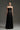 Black Silk Square Crisscross Strapless A-Line Dress with Black Silk Taffeta