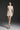 Ivory Floral Lace One-Shoulder Mini Dress with Pearl Cluster Embellishment