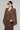Katherin Straight Long Sleeves Dark Brown Twill Blazer Blazer