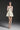 Lacquered Brocade Strapless A-line Mini Dress with Pearl-Embellished Shoulder