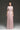 Pink Sequin Floral Lace Short-Sleeve A-Line Dress With Silk Taffeta