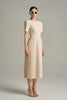 Pleated Ivory Dress With Crystal
